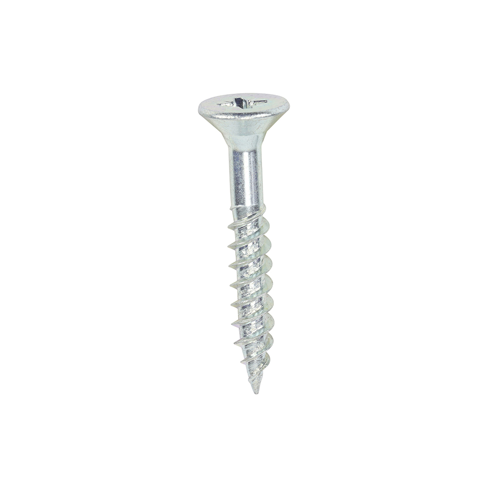 Twin Woodscrew PZ2 CSK Zinc - Image 1