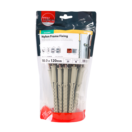 Nylon Frame Fixing - BZP - Image 2