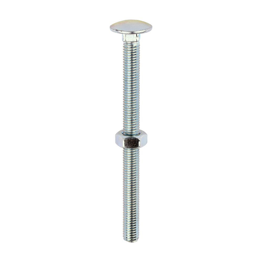 Carriage Bolt & Hex Nut - BZP - Image 1