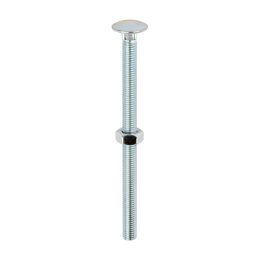 Carriage Bolt & Hex Nut - BZP - Image 1