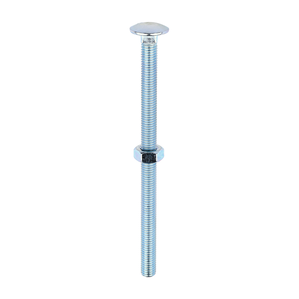 Carriage Bolt & Hex Nut - BZP - Image 1