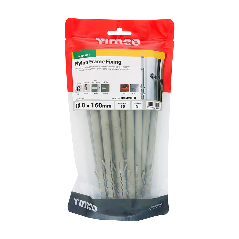 Nylon Frame Fixing - BZP - Image 2