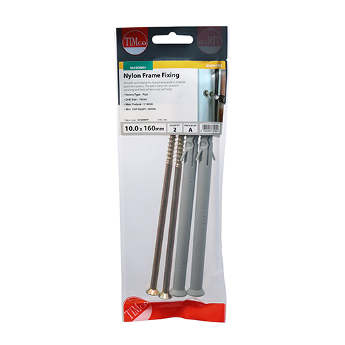 Nylon Frame Fixing - BZP - Image 2