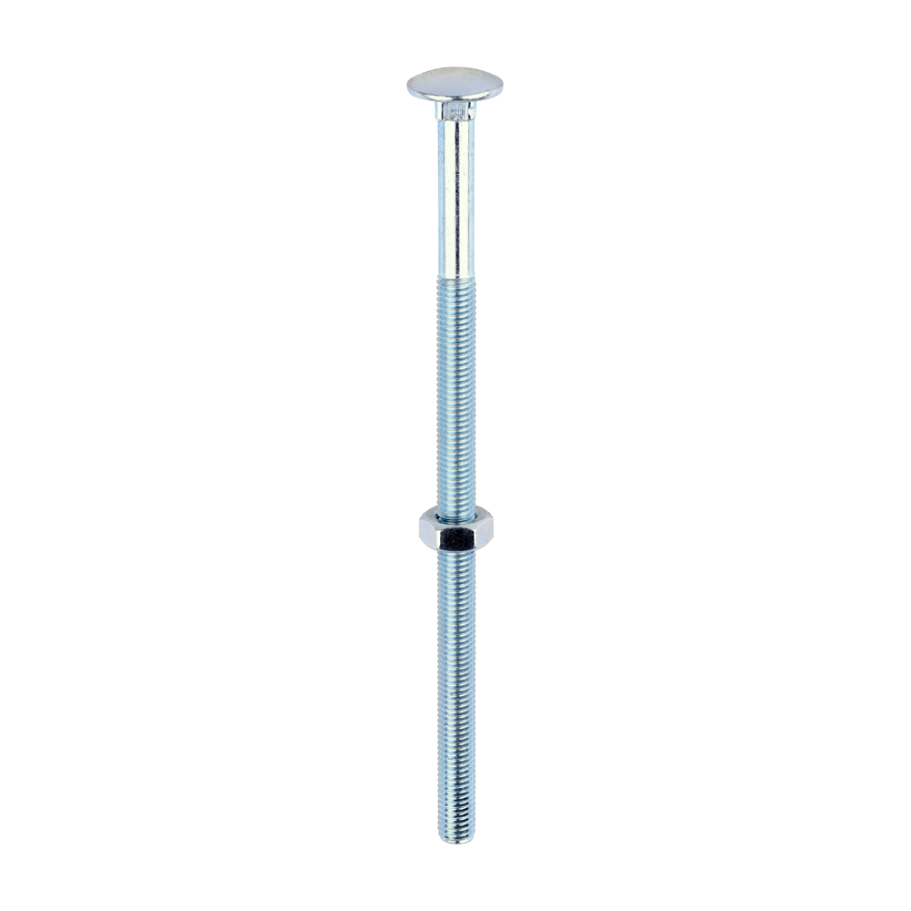 Carriage Bolt & Hex Nut - BZP - Image 1