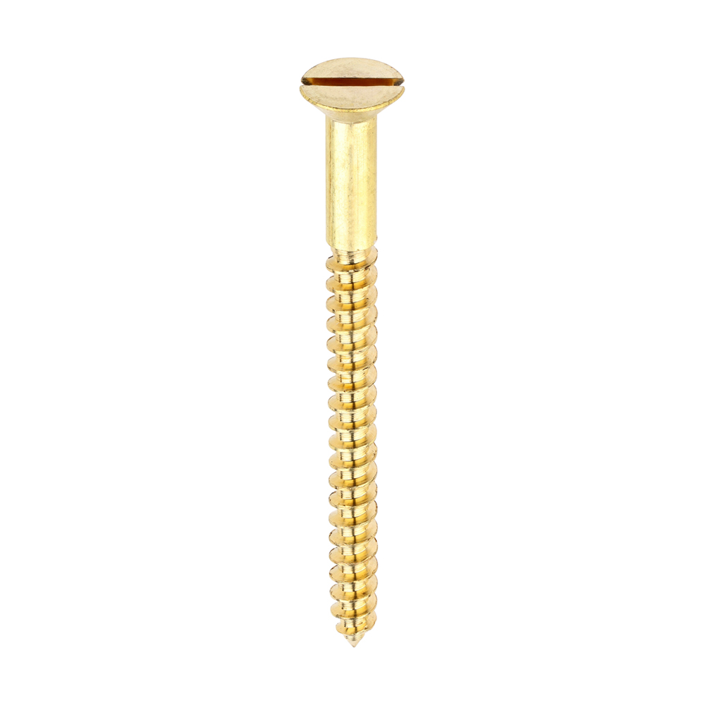 Brass Timber Screw SLOT CSK