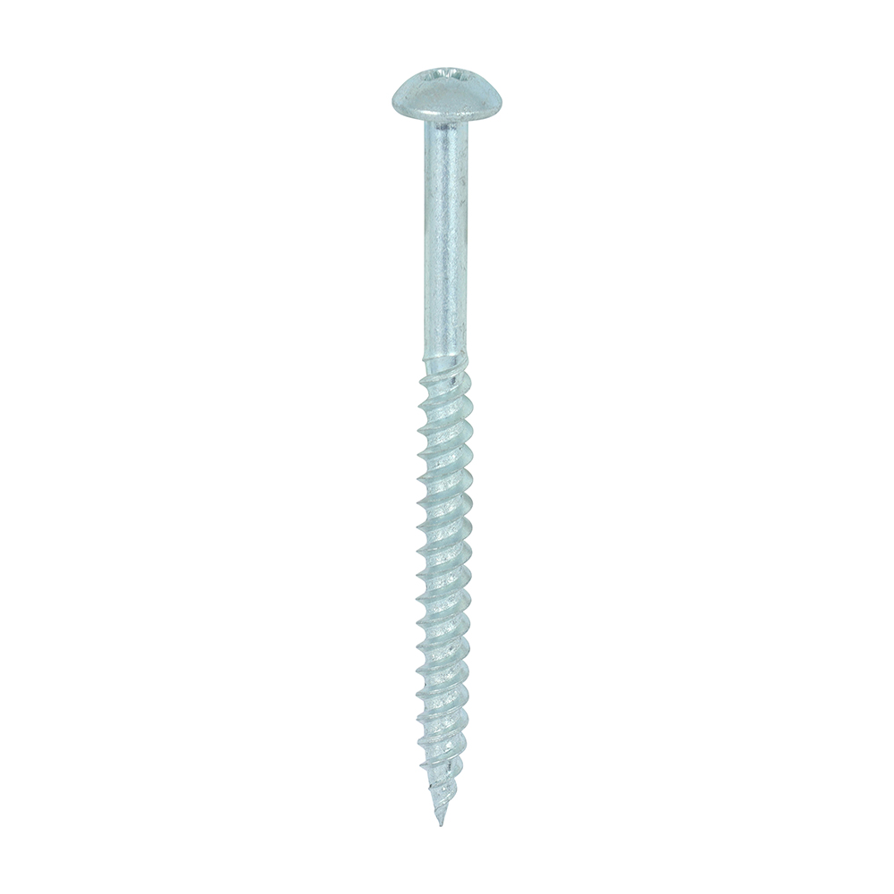 Twin Woodscrew PZ2 RND Zinc