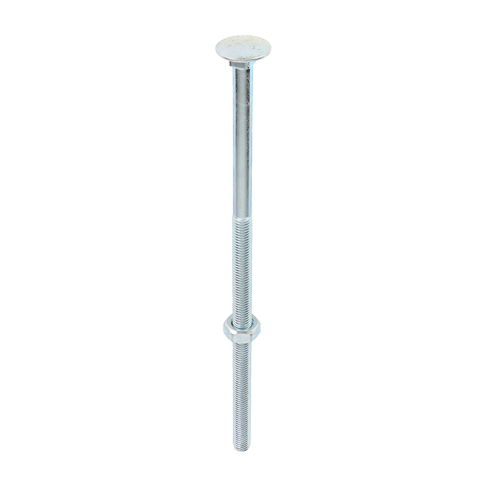 Carriage Bolt & Hex Nut - BZP - Image 1