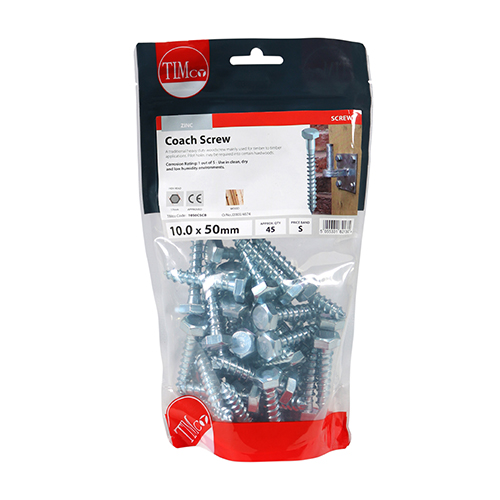 Coach Screw DIN 571 - BZP - Image 3