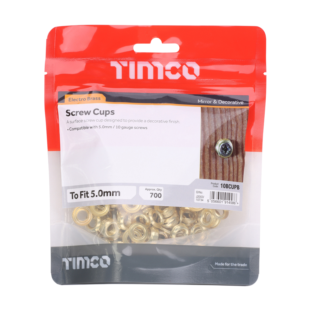 Surface Screw Cup - E/Brass - Image 2