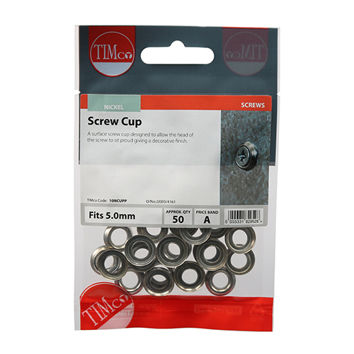 Surface Screw Cups - Nickel - Image 2