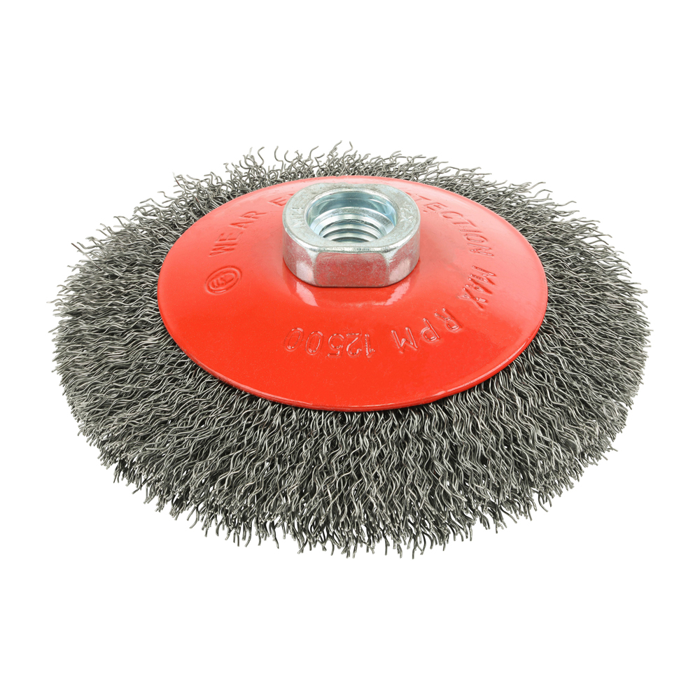 Grinder Crimp Wire Bevel Brush