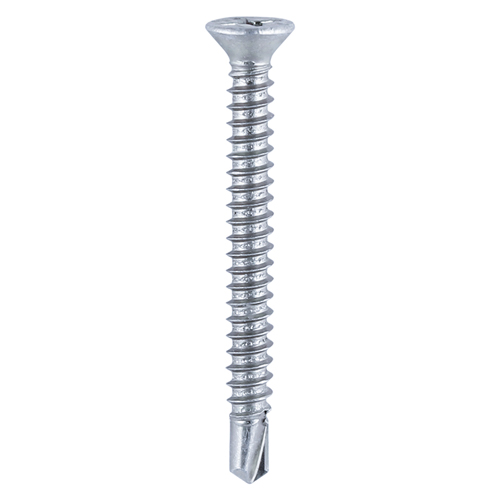 S/Drill PVC Screw RIB CSK -BZP