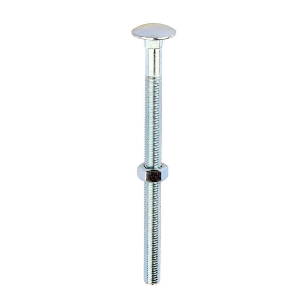 Carriage Bolt & Hex Nut - BZP - Image 1