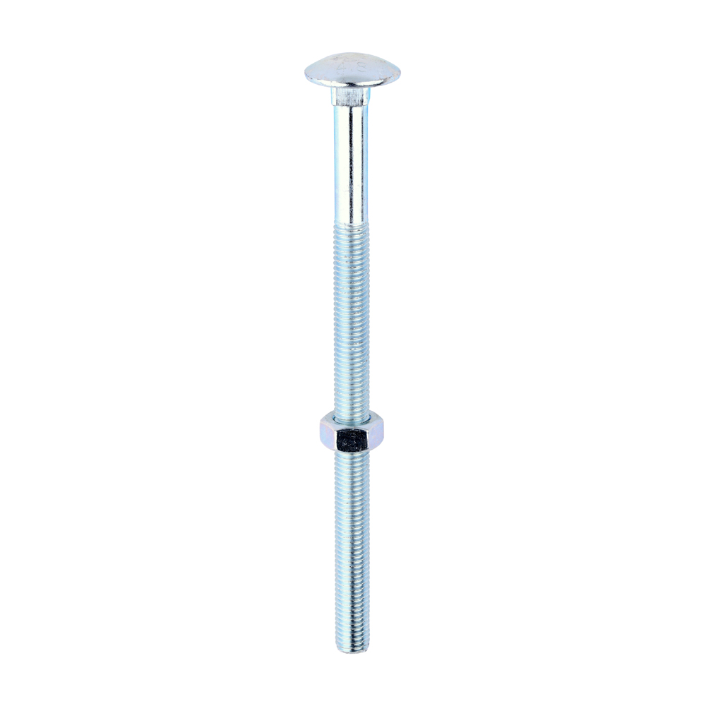 Carriage Bolt & Hex Nut - BZP - Image 1