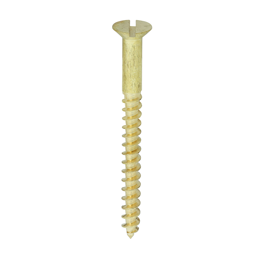 Brass Timber Screw SLOT CSK