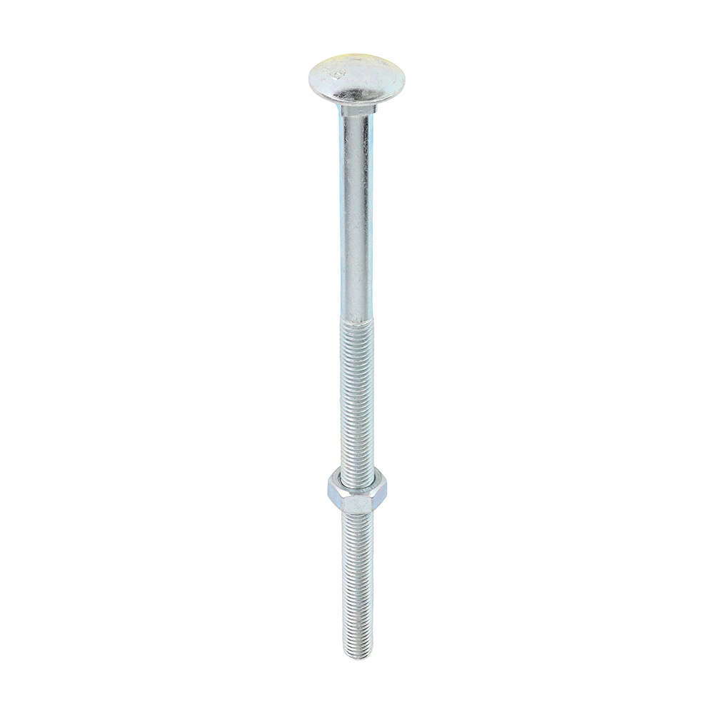 Carriage Bolt & Hex Nut - BZP - Image 1