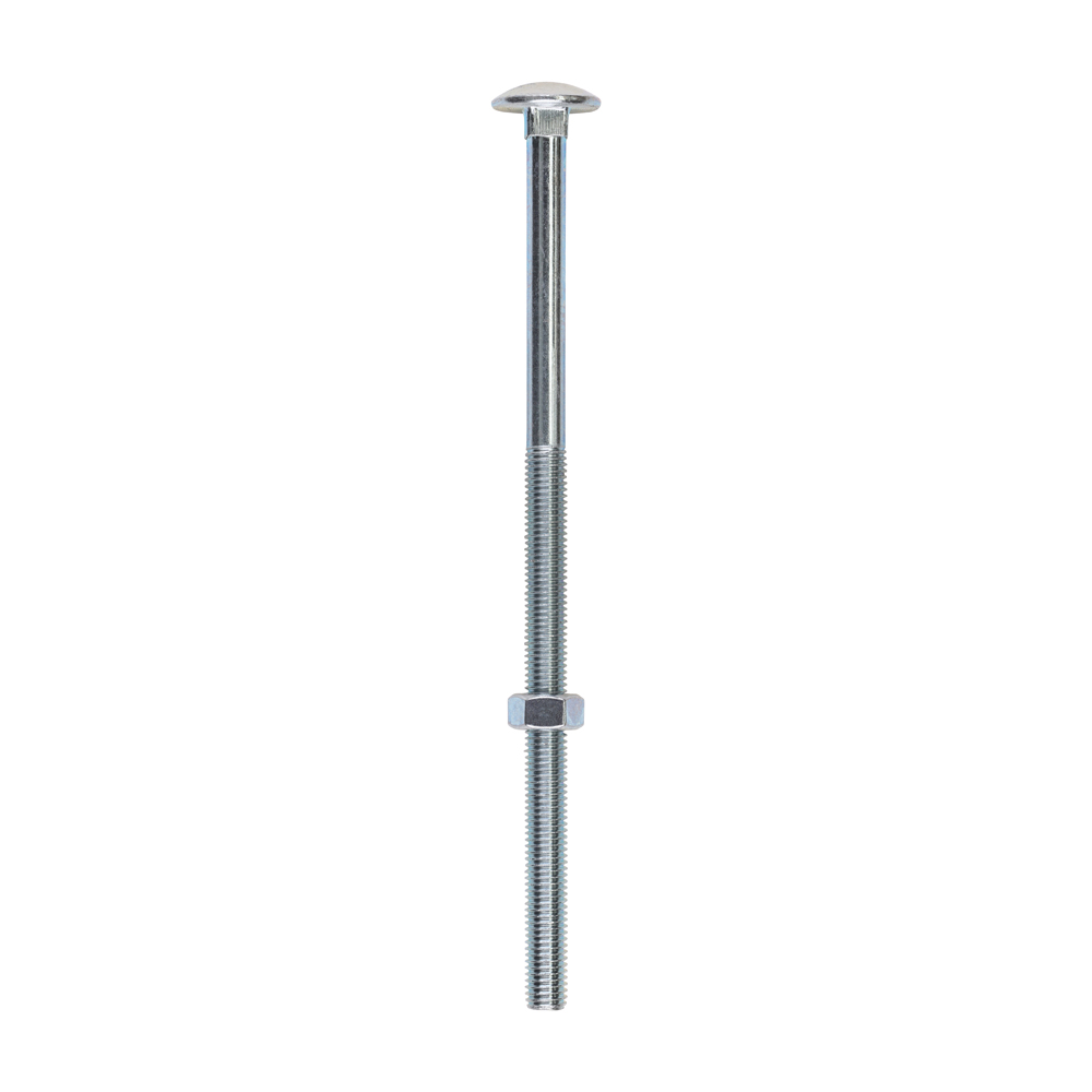 Carriage Bolt & Hex Nut - BZP