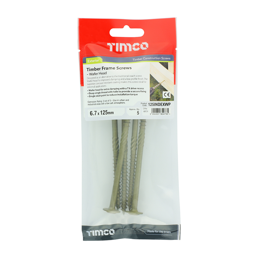 Wafer Head Timber Screw- Green - Image 2