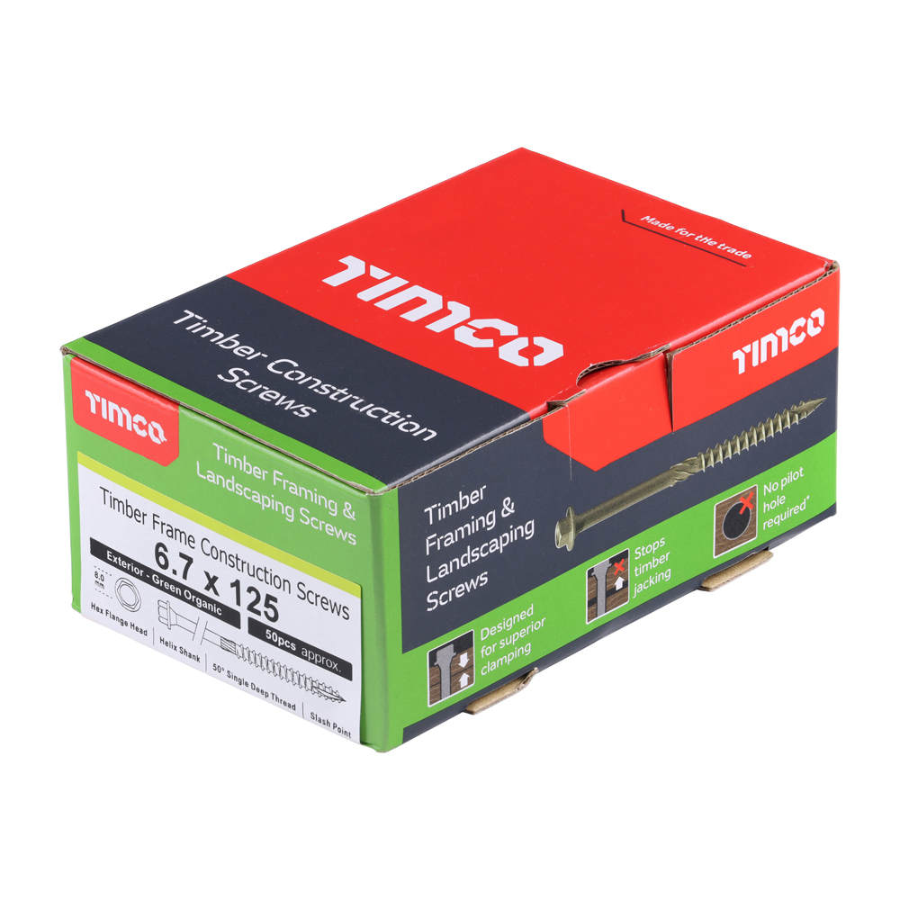 Timber Frame Screw HEX Green - Image 2