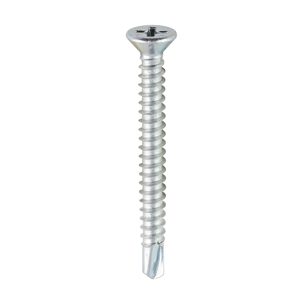 S/Drill PVC Screw CSK - BZP