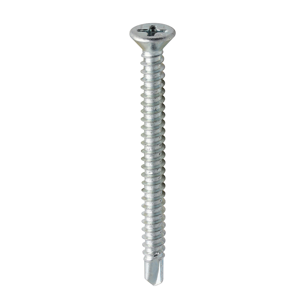 S/Drill PVC Screw CSK - BZP