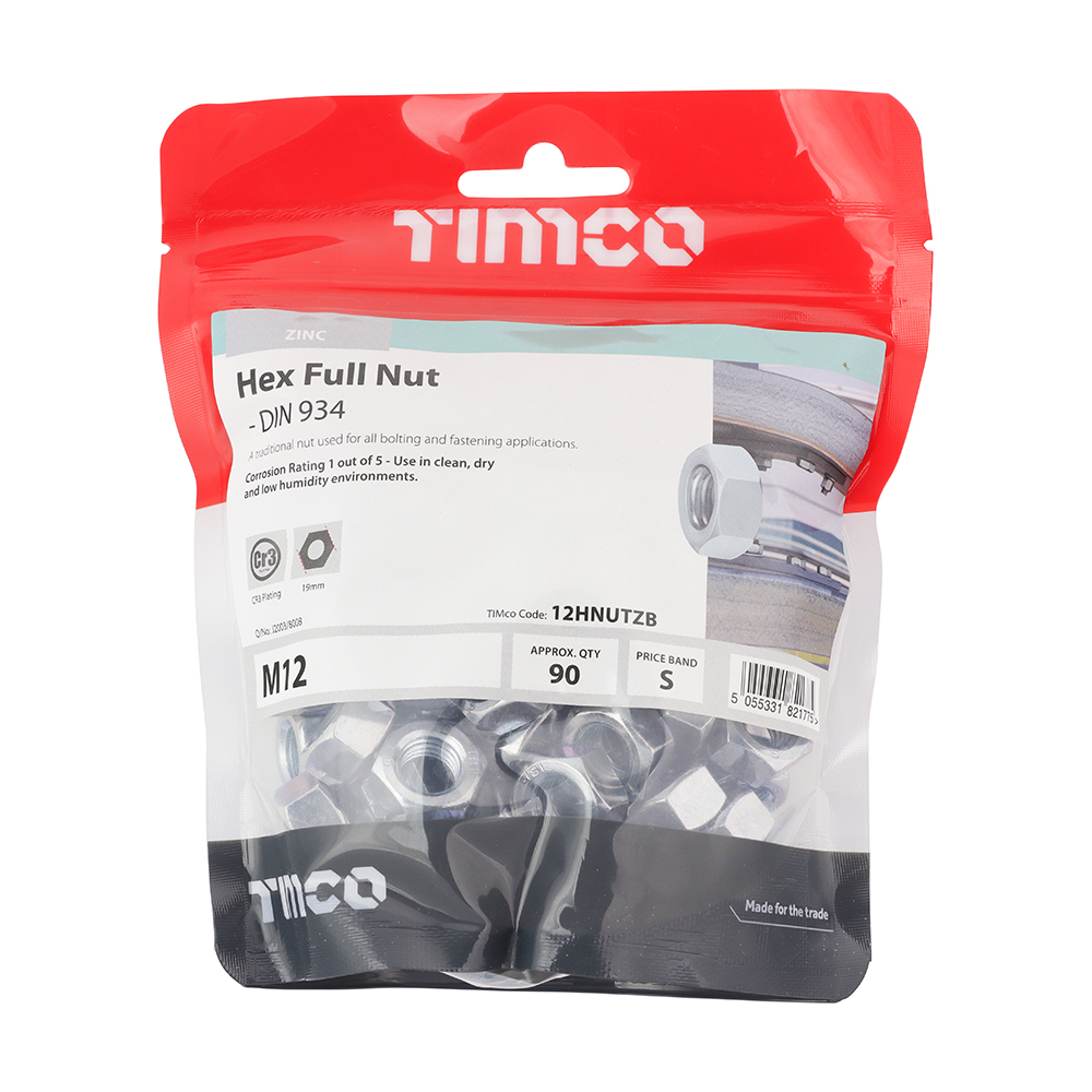 Hex Nut DIN 934 - BZP - Image 2