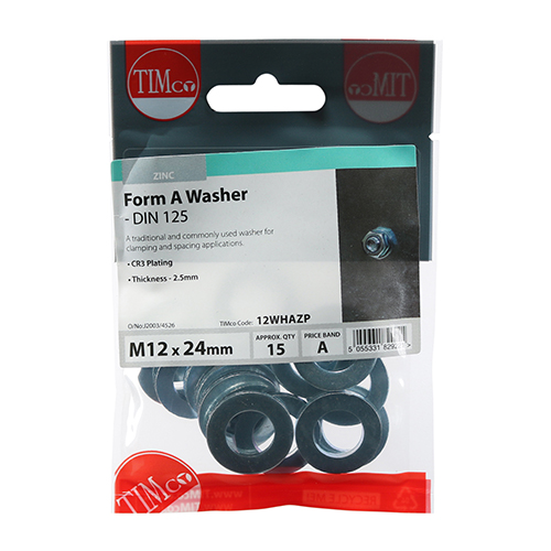 Form A Washer DIN 125A - BZP - Image 2