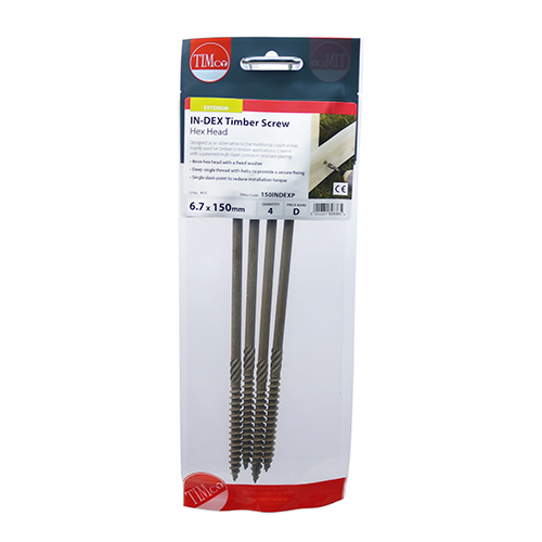 Hex Head Timber Screw - Green - Image 3