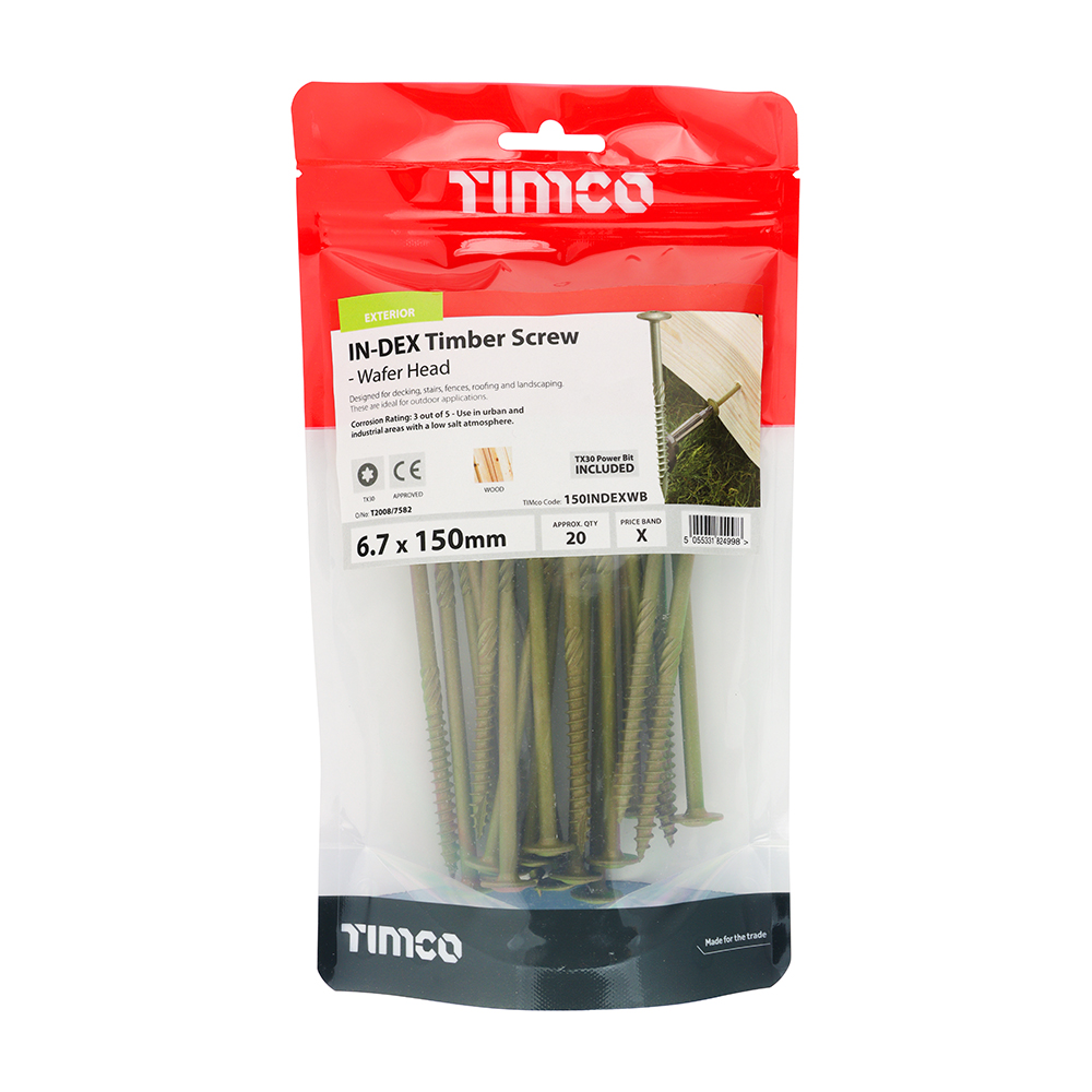 Wafer Head Timber Screw- Green - Image 2