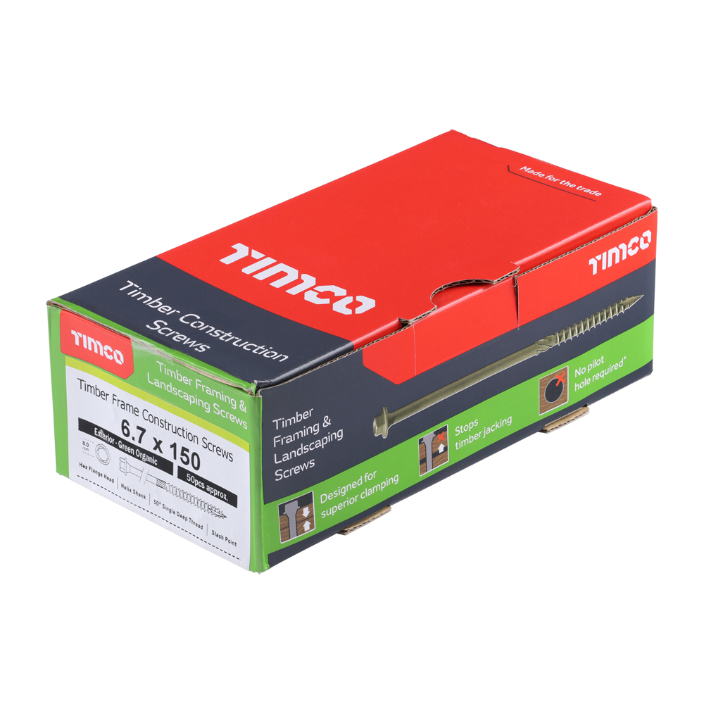 Timber Frame Screw HEX Green - Image 2