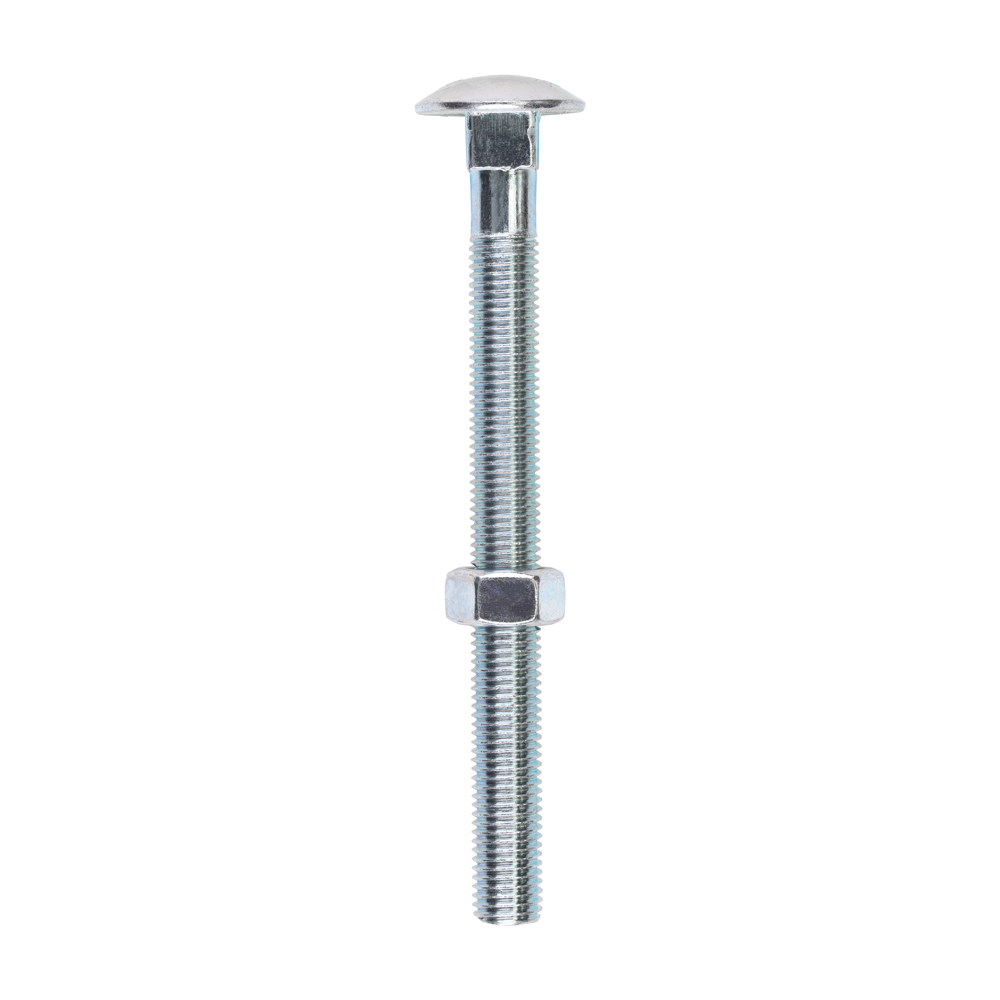 Carriage Bolt & Hex Nut - BZP - Image 1