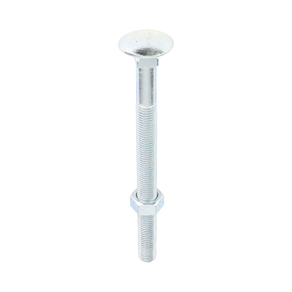 Carriage Bolt & Hex Nut - BZP - Image 1