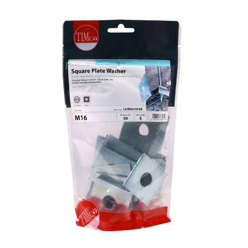 Square Plate Washer - BZP - Image 2