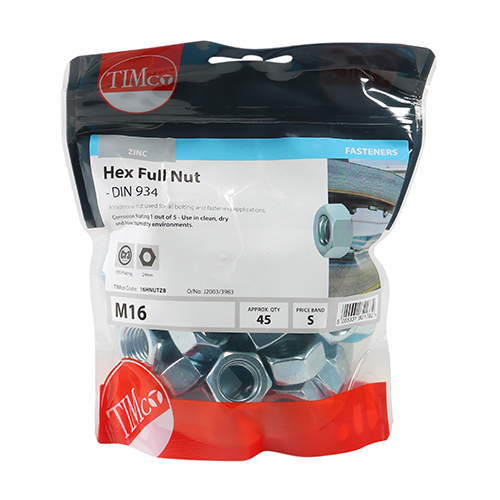 Hex Nut DIN 934 - BZP - Image 2