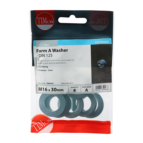 Form A Washer DIN 125A - BZP - Image 2