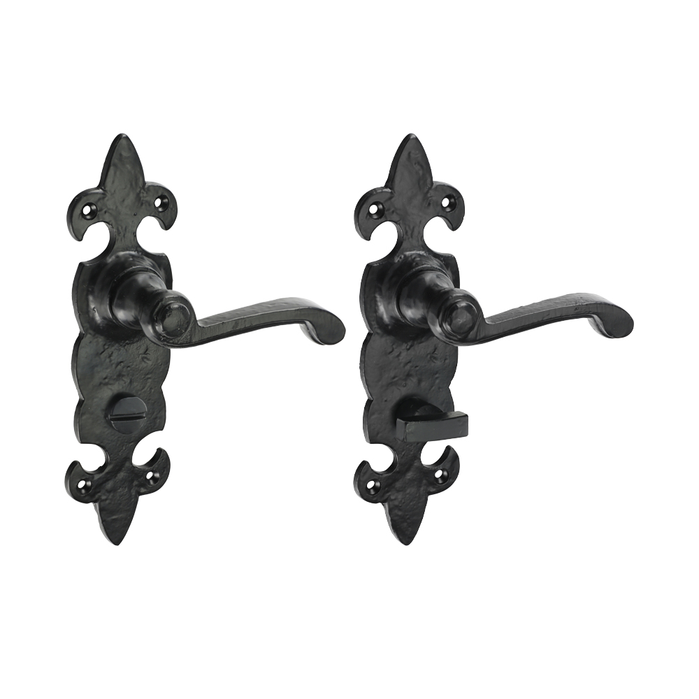 Fleur De Lys WC Handle Ant BLK