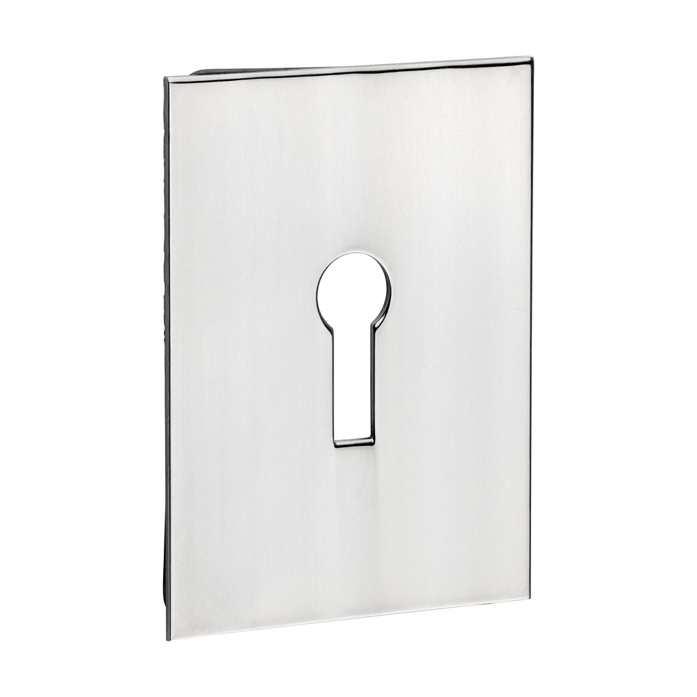 S/A Lock Escutcheon OBL Pol SS