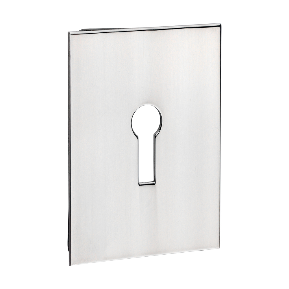 S/A Lock Escutcheon OBL Pol SS