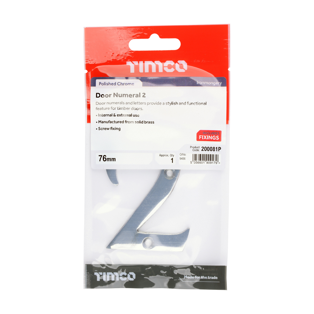 Door Numeral 2 PC - Image 2