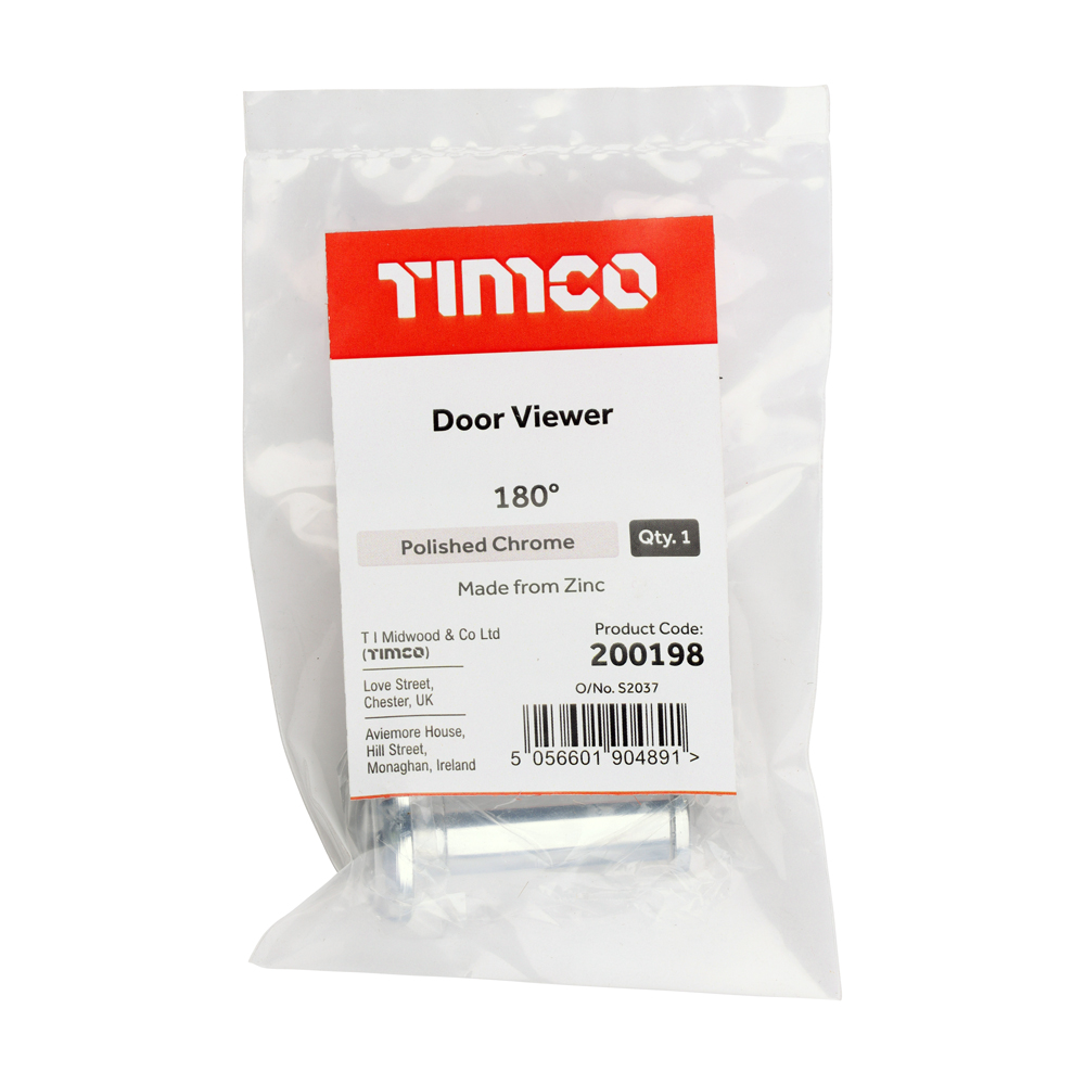 Door Viewer Polished Chrome - Image 2