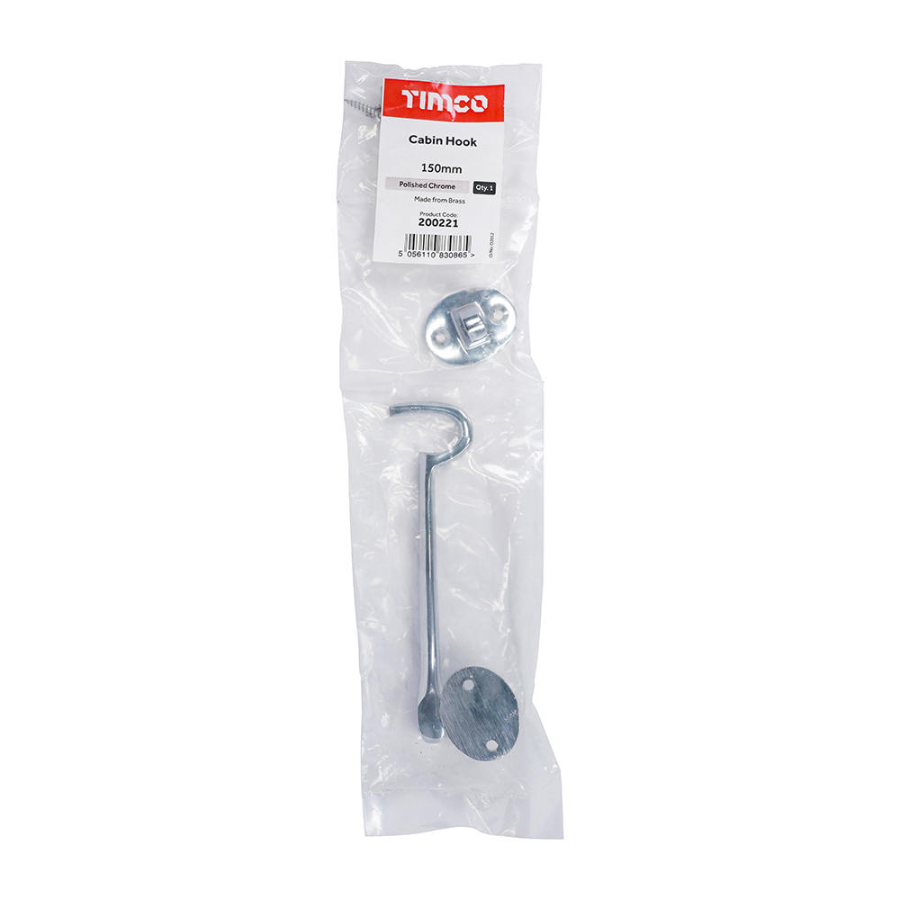 Cabin Hook Pol. Chrome - Image 2