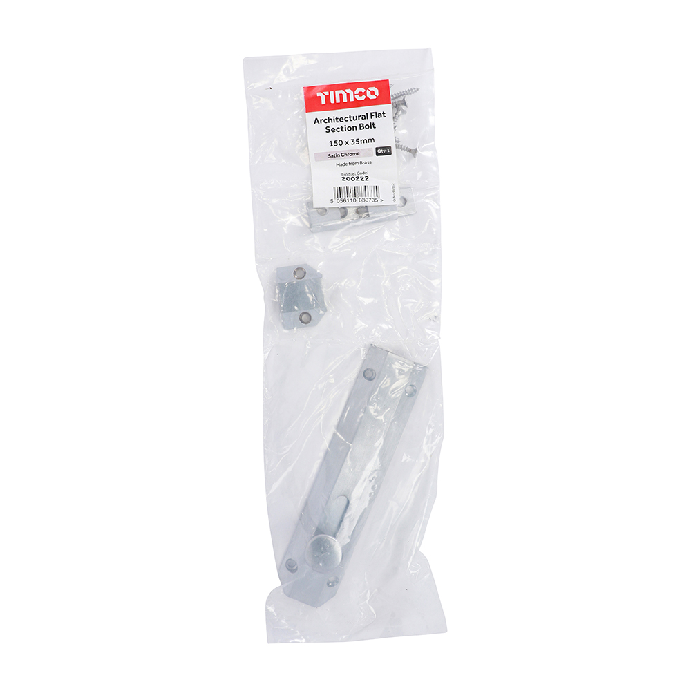 Arch Flat Sec Bolt Sat. Chrome - Image 2