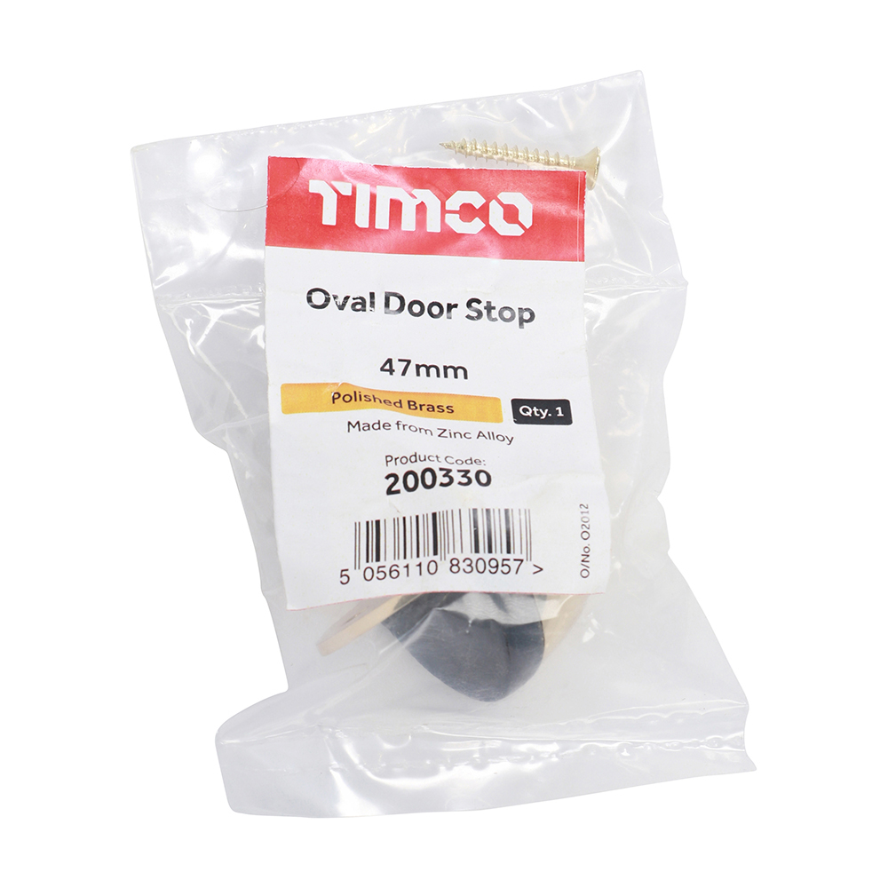 Oval Door Stop E. Brass - Image 2