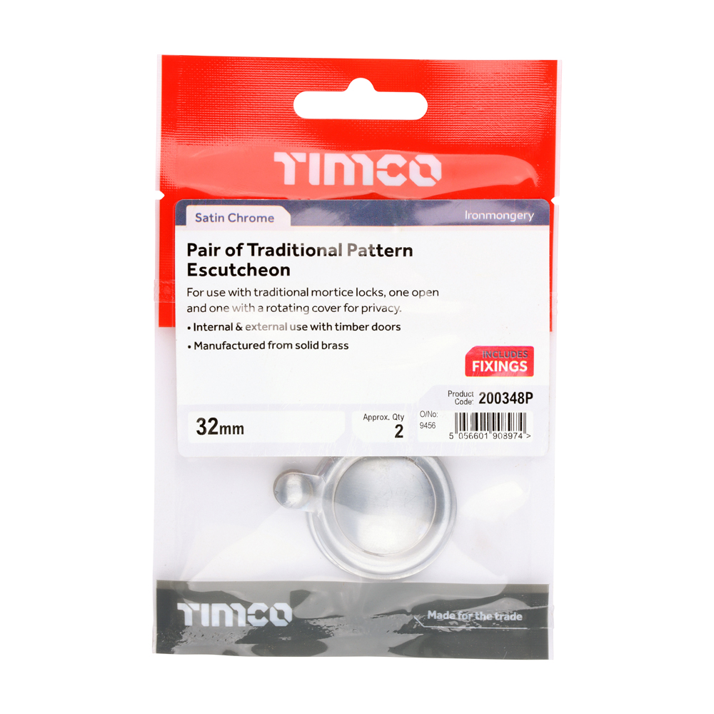 Traditional Escutcheon Pair SC - Image 2