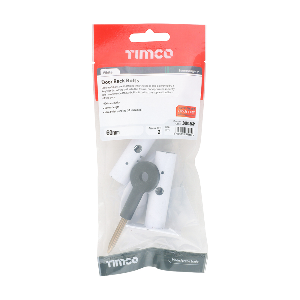 Door Rack Bolts White - Image 2