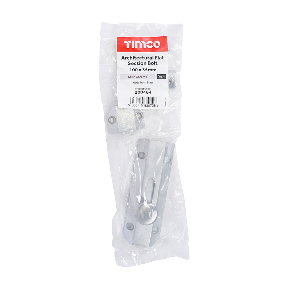 Arch Flat Sec Bolt Sat. Chrome - Image 2
