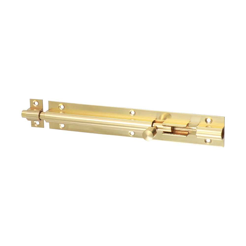 Str. Barrel Bolt Pol. Brass