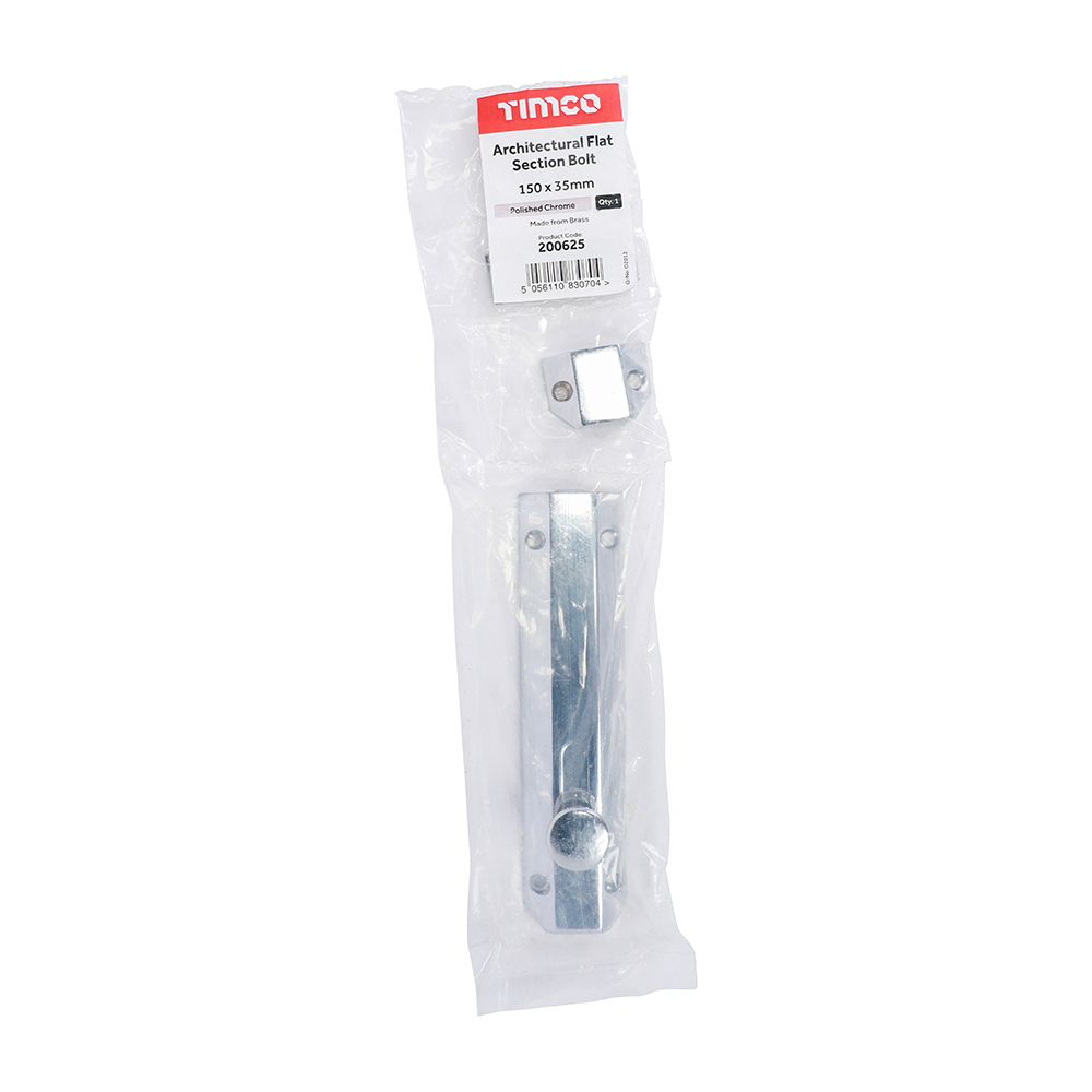 Arch Flat Sec Bolt Pol. Chrome - Image 2