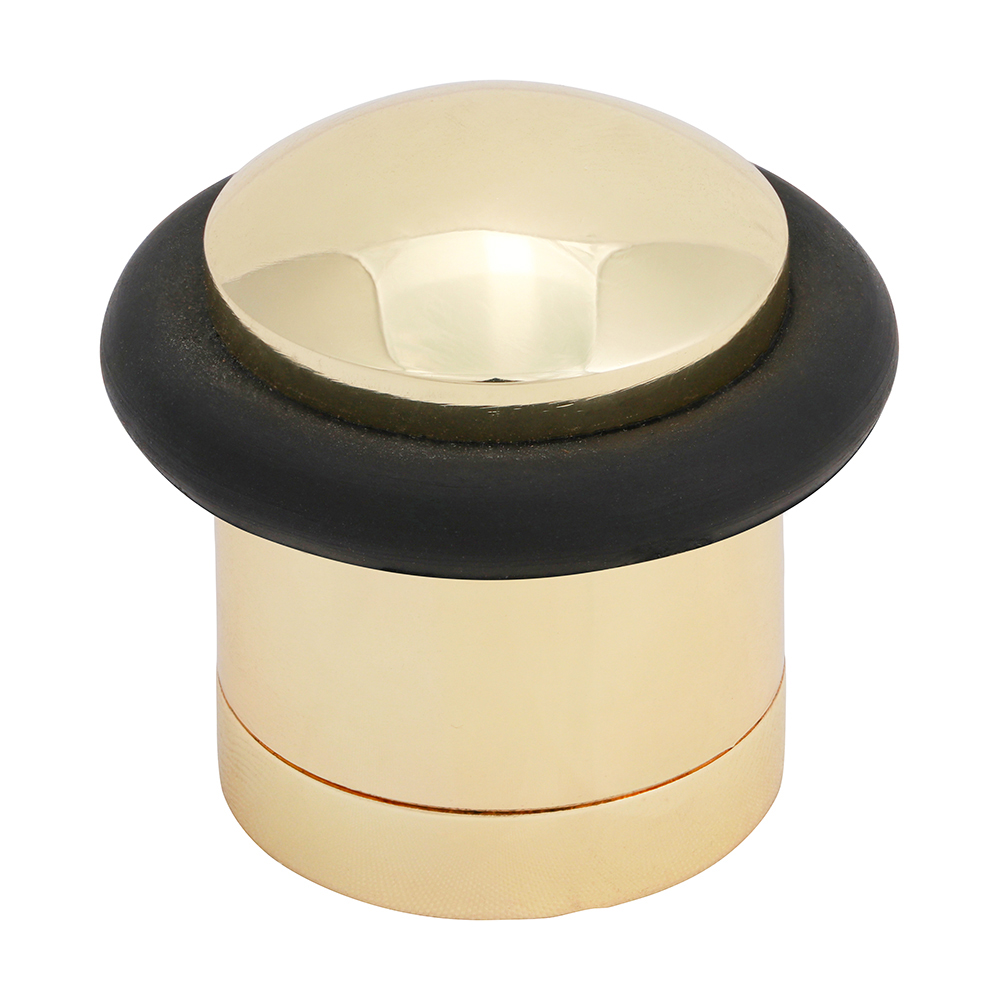 Cylinder Door Stop E. Brass