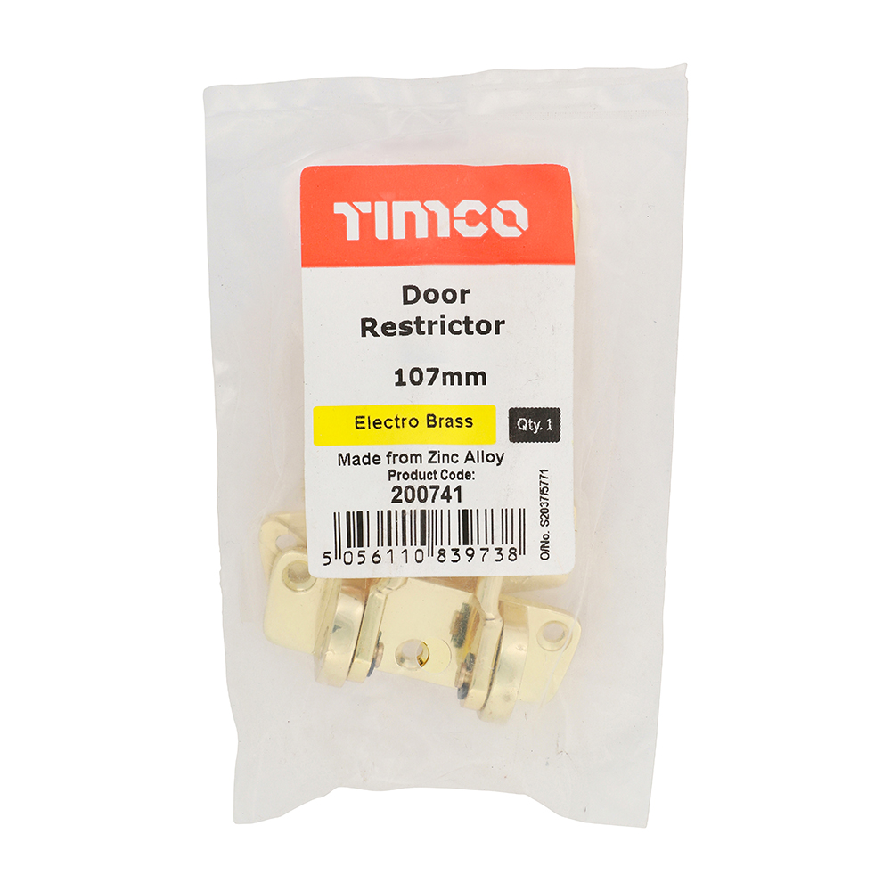 Door Restrictor E Brass - Image 2